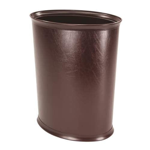 Design Line Wastebasket, 13 Quart Oval, Burgundy